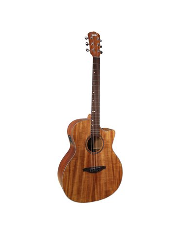 Guitarra Acústica Veelah VGACE-Koa Cutaway Electrificada