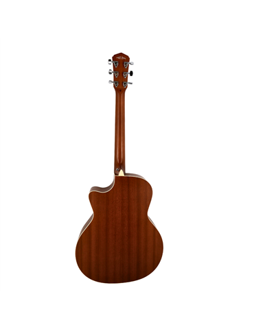 Guitarra Acústica Veelah VGACSM-SBK Satin Black, Cutaway 2