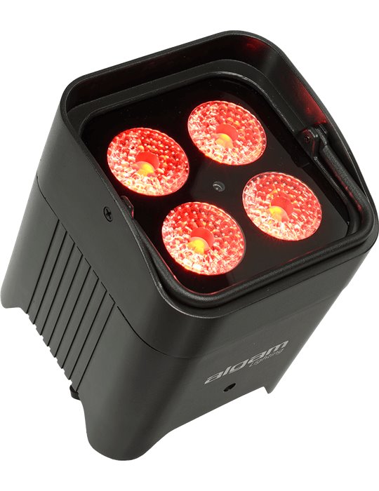 Foco PAR LED 4x12W  RGB IP65 con batería y W-DMX