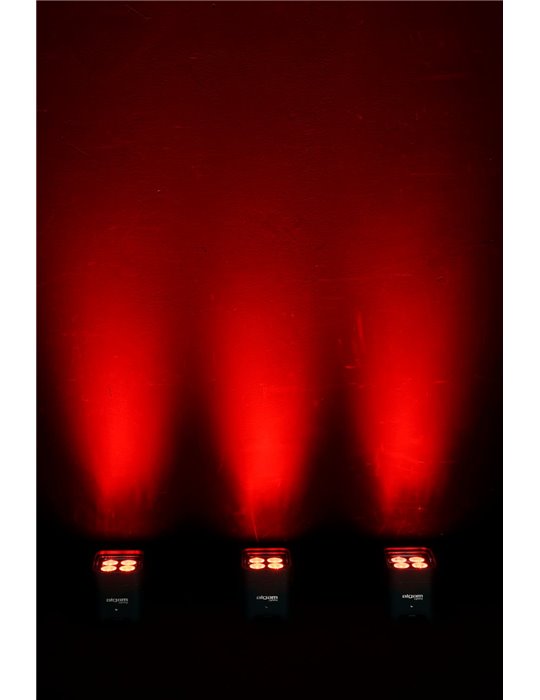 Foco PAR LED 4x12W  RGB IP65 con batería y W-DMX