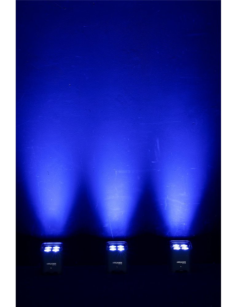 Foco PAR LED 4x12W  RGB IP65 con batería y W-DMX
