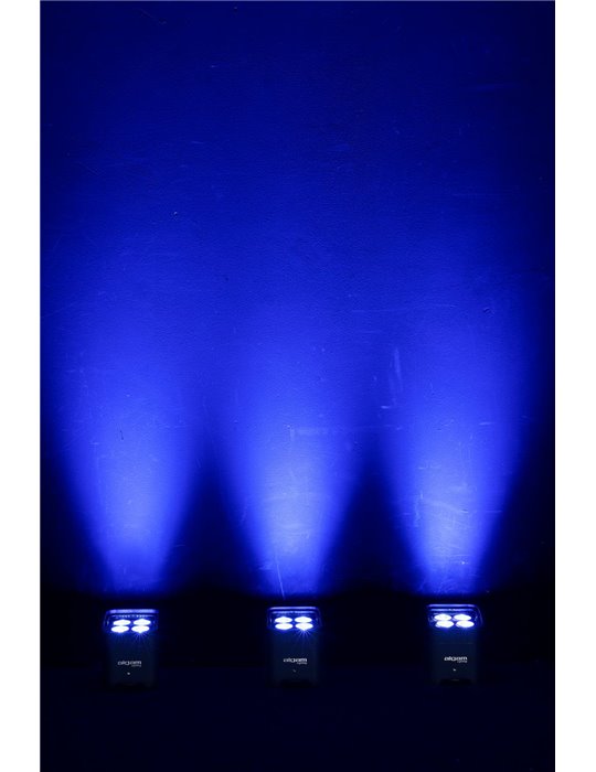Foco PAR LED 4x12W  RGB IP65 con batería y W-DMX
