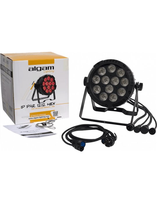 Foco PAR LED 12x12W  RGBWAU IP65