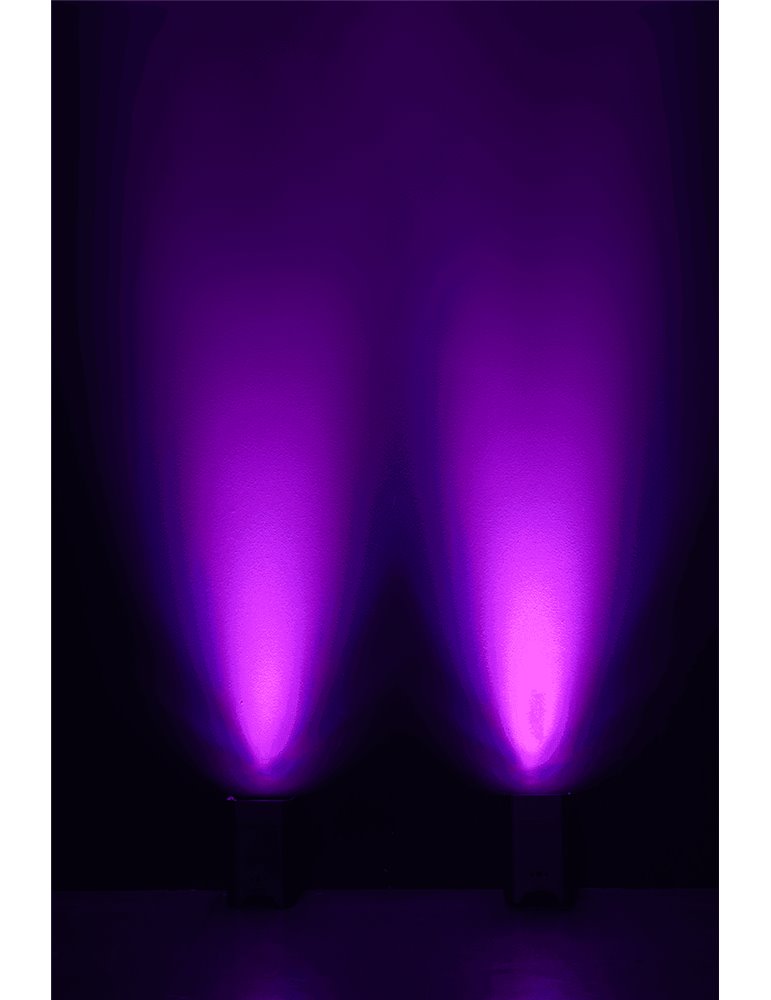 PAR de 6 LED 12W con batería RGBWAUV IR y DMX sin cable