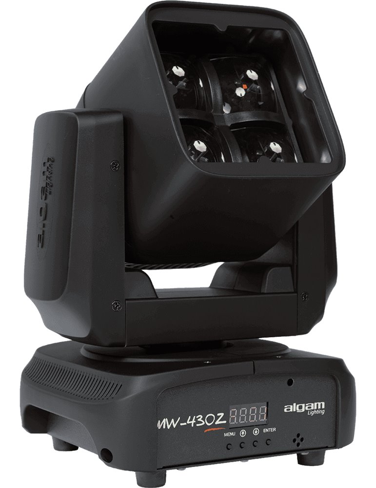 Luz LED WASH 4 x 30W RGBW con Zoom