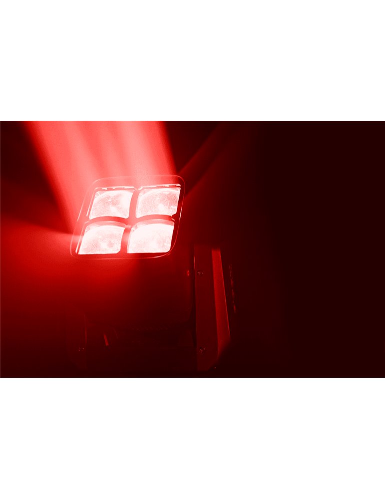 Luz LED WASH 4 x 30W RGBW con Zoom