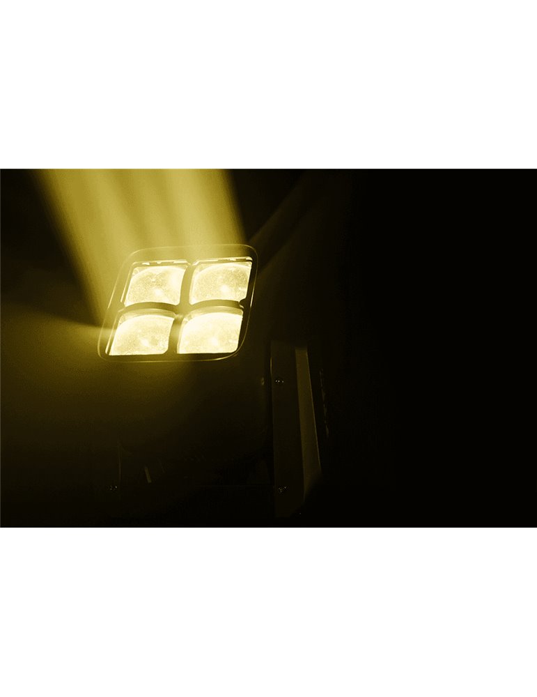 Luz LED WASH 4 x 30W RGBW con Zoom