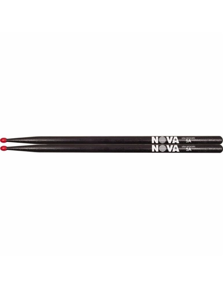 Baqueta Vic Firth Nova N5ANB Negra Punta Nylon