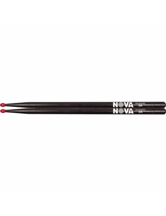 Baqueta Vic Firth Nova N5ANB Negra Punta Nylon