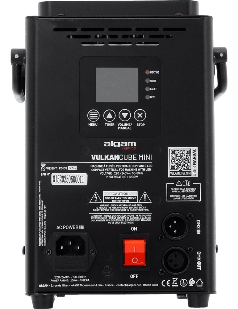 Máquina compacta de humo vertical LED - 1200W