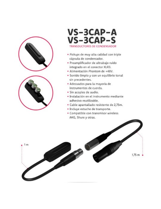 Capsula Micrófonica VS Audio Systems VS-3CAP-S