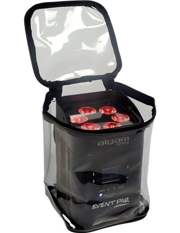 FUNDA IMPERMEABLE TRANSPARENTE PARA "PAR LED" 2
