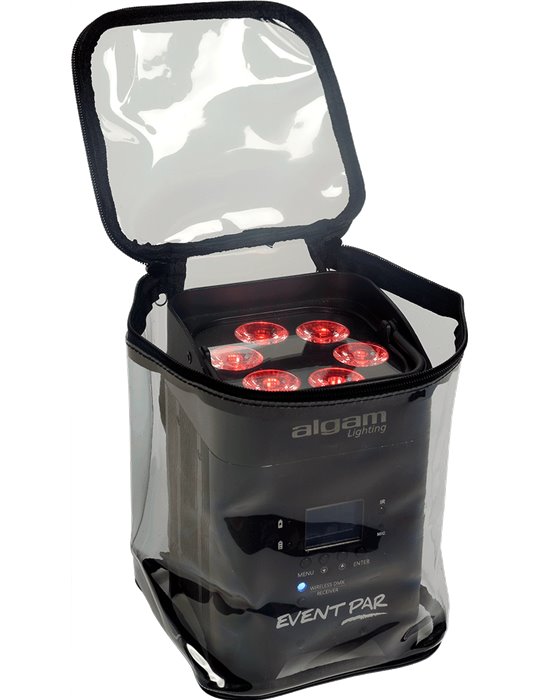 FUNDA IMPERMEABLE TRANSPARENTE PARA "PAR LED"