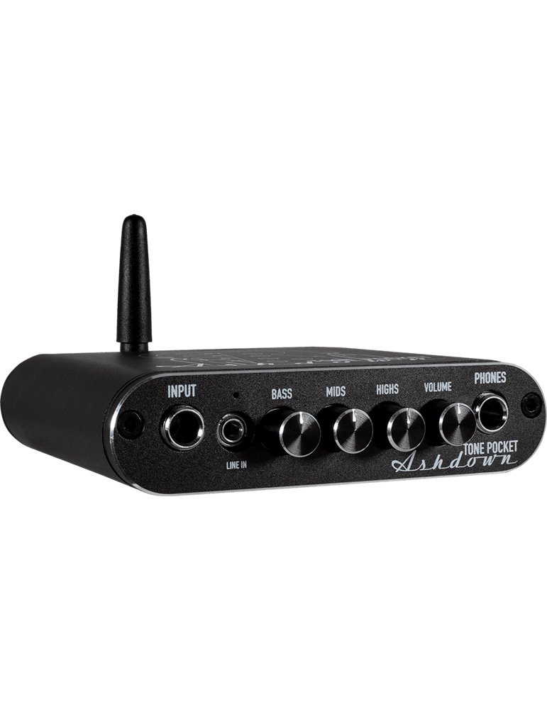 PREAMPLIFICADOR DE AURICULARES / INTERFAZ DE AUDIO CON BLUETHOOTH ASHDOWN TONE POCKET - NEGRO