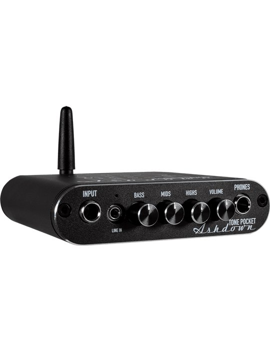 PREAMPLIFICADOR DE AURICULARES / INTERFAZ DE AUDIO CON BLUETHOOTH ASHDOWN TONE POCKET - NEGRO