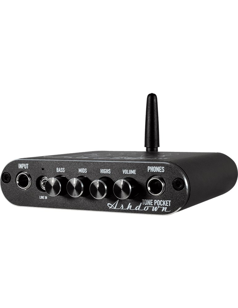PREAMPLIFICADOR DE AURICULARES / INTERFAZ DE AUDIO CON BLUETHOOTH ASHDOWN TONE POCKET - NEGRO
