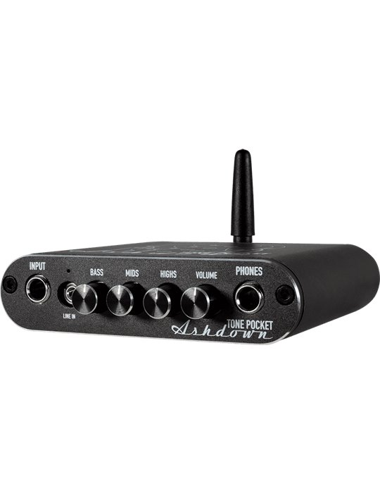 PREAMPLIFICADOR DE AURICULARES / INTERFAZ DE AUDIO CON BLUETHOOTH ASHDOWN TONE POCKET - NEGRO