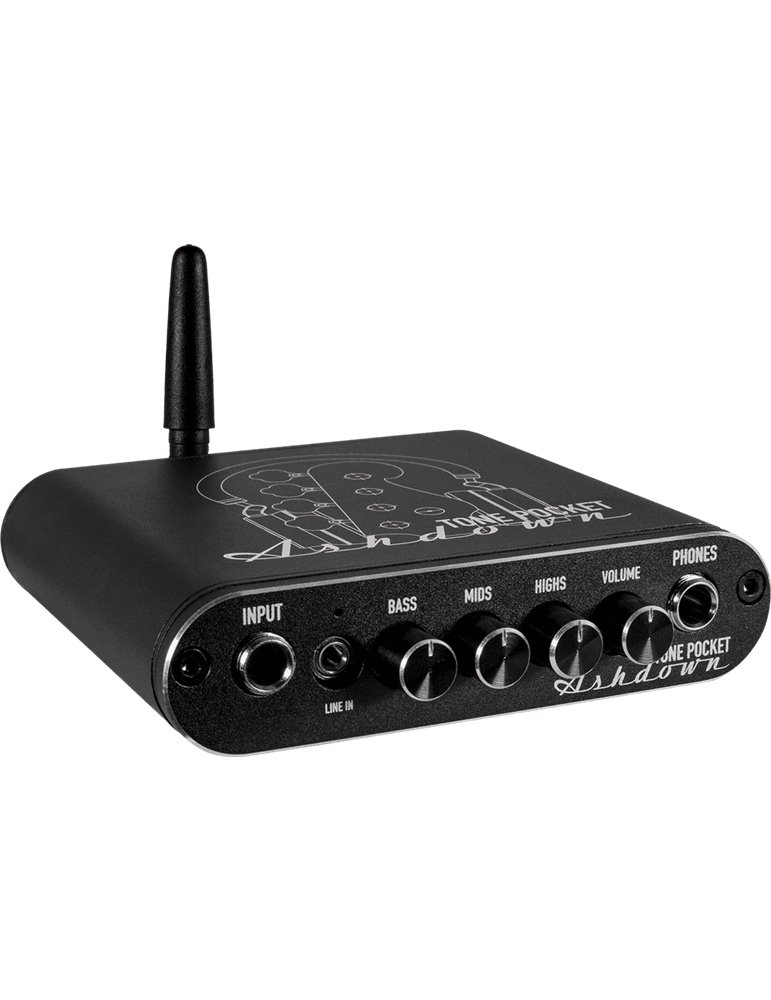 PREAMPLIFICADOR DE AURICULARES / INTERFAZ DE AUDIO CON BLUETHOOTH ASHDOWN TONE POCKET - NEGRO