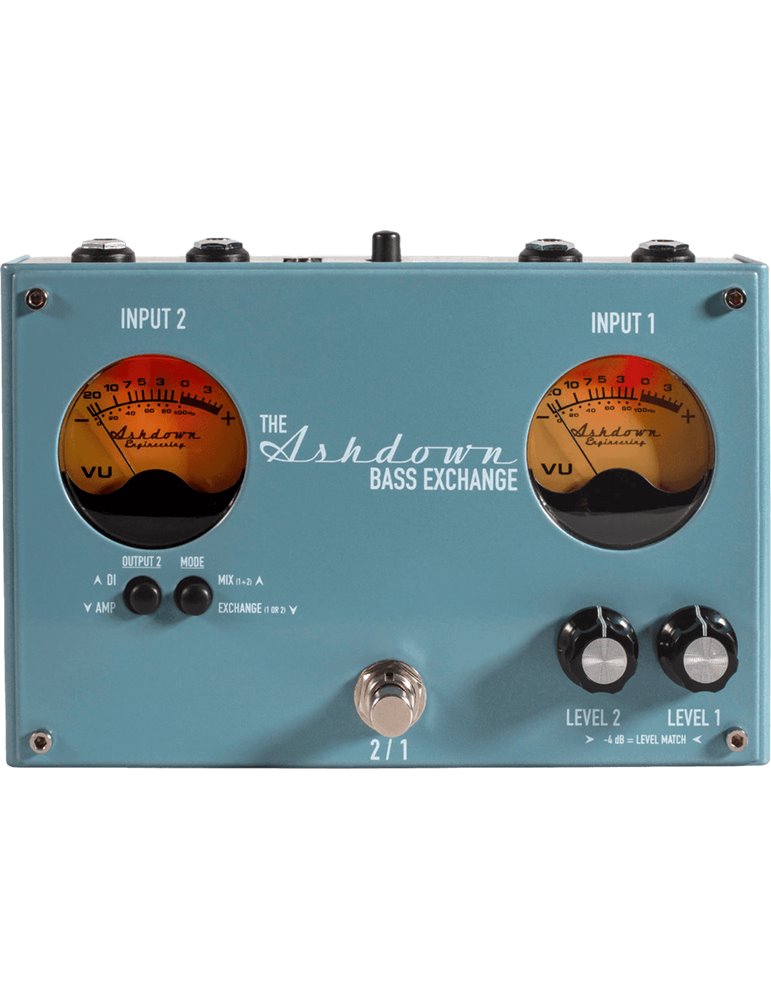 PEDAL CONMUTADOR 2x INPUTS/ 2x OUTPUTS ASHDOWN "BASS EXCHANGE"