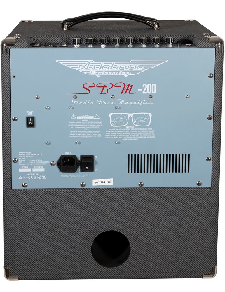 AMPLIFICADOR BAJO COMBO ASHDOWN UK SBM STUDIO 1 x 12" - 200w