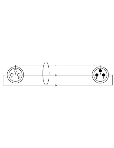 Cable de micrófono XLR 10 m 2