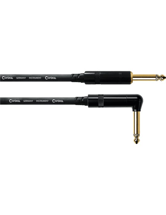 Cable de instrumento jack-jack Recto/Acodado de 3m