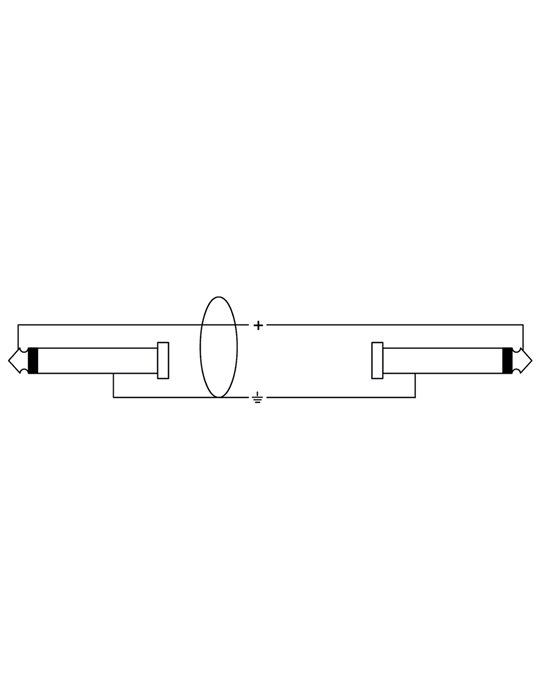 Cable de instrumento jack-jack 3m