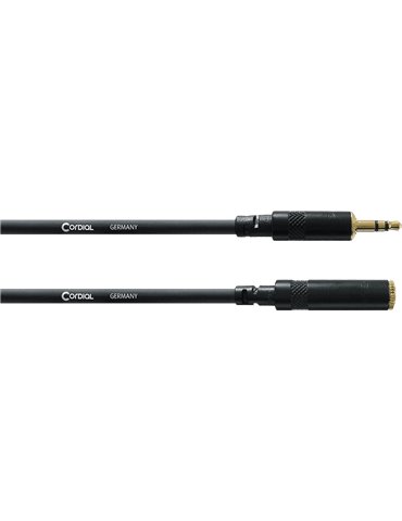Cable de audio minijack estéreo macho/minijack hembra 3 m