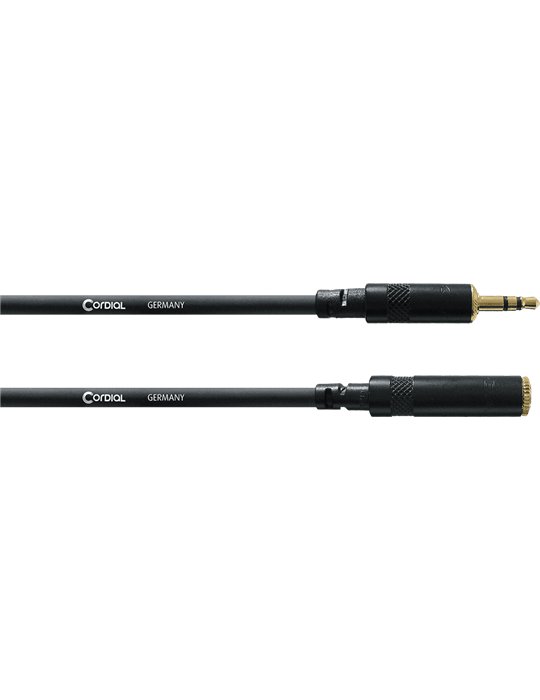 Cable de audio minijack estéreo macho/minijack hembra 3 m