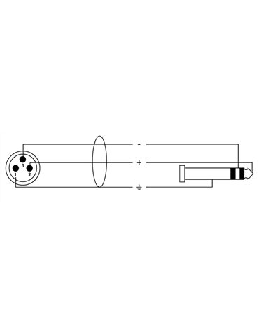 Cable de audio XLR macho/jack macho estéreo 9m 2