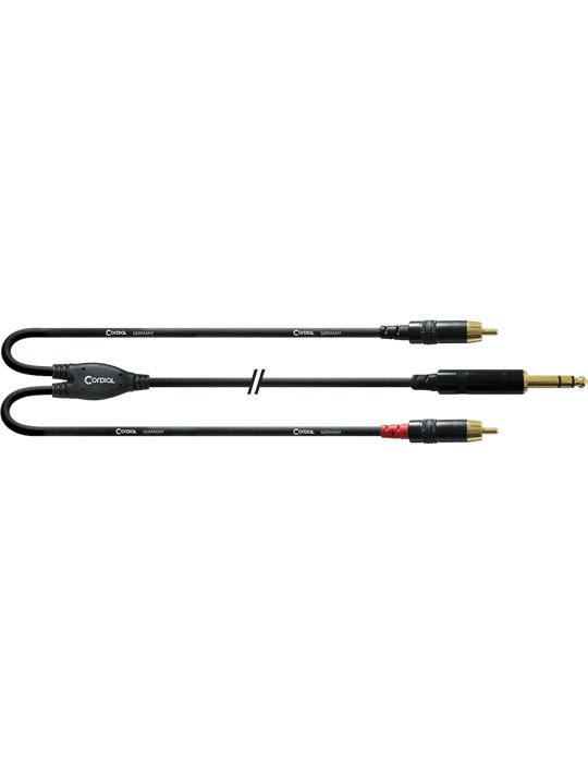 Cable Y minijack estéreo/2 Rca 3 m