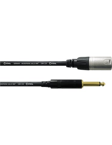 Cable de audio jack XLR/mono macho 10 m