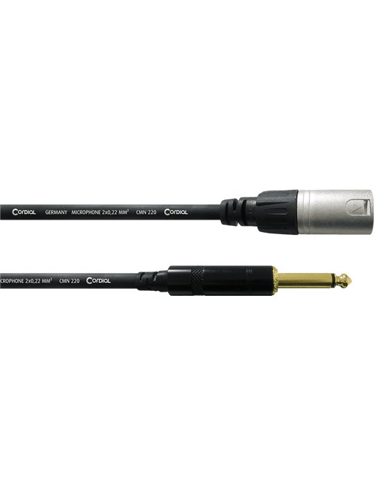 Cable de audio jack XLR/mono macho 10 m