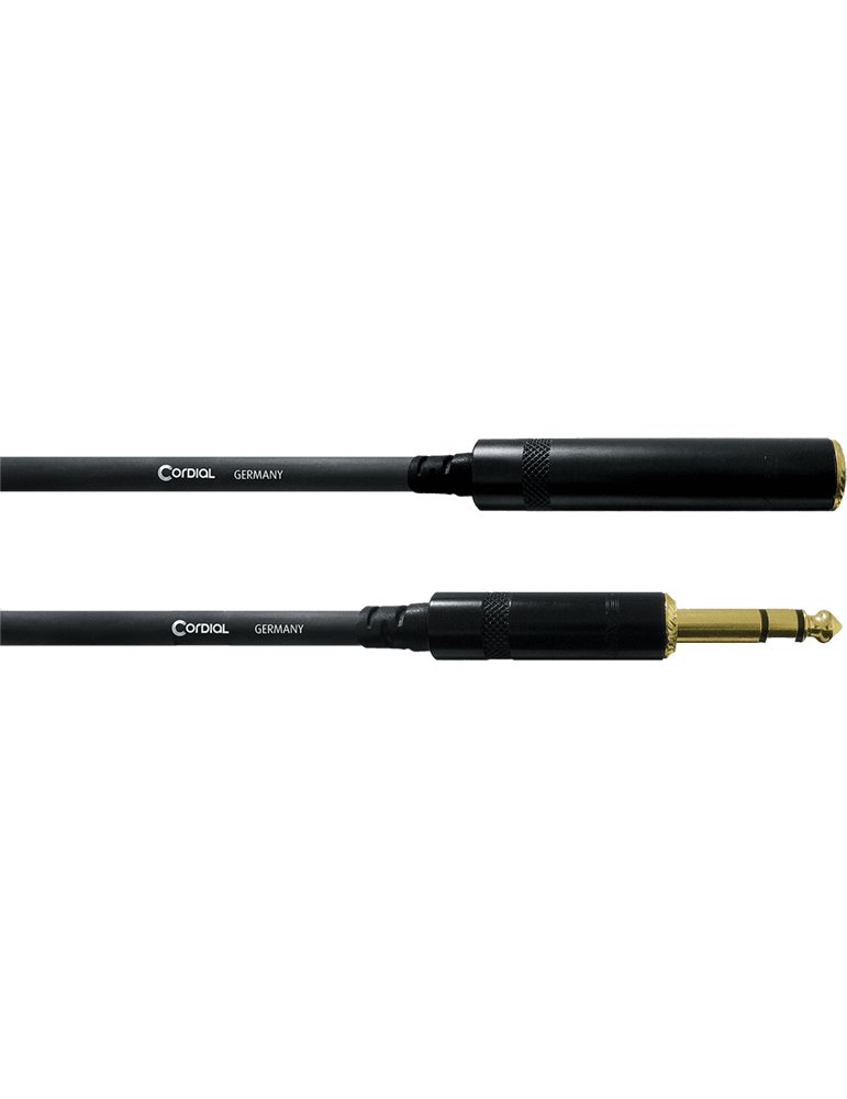 Cable de audio estéreo jack macho/jack hembra 3 m