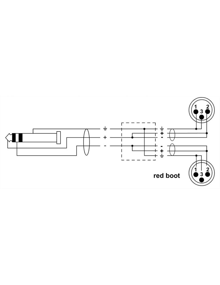 Cable Y minijack estéreo largo/2 XLR macho 3 m