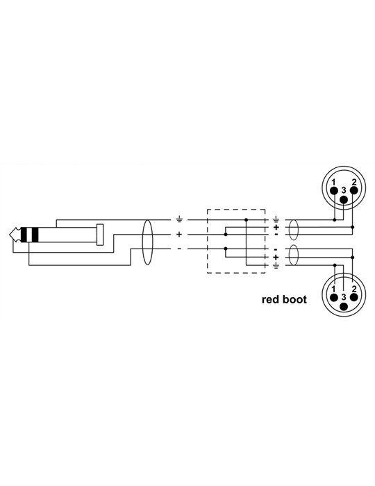 Cable Y minijack estéreo largo/2 XLR macho 3 m