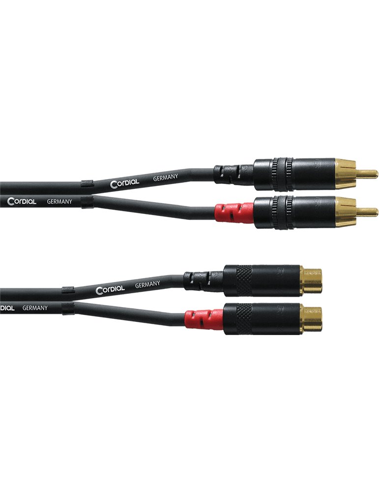 Cable de audio RCA macho/hembra 3m