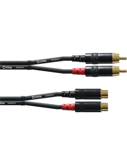 Cable de audio RCA macho/hembra 3m