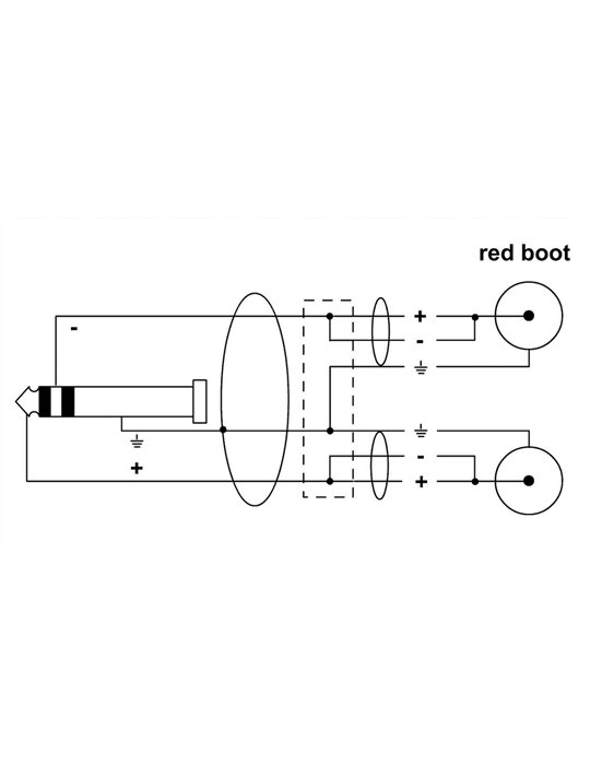 Cable Y jack estéreo/2 Rca 90 cm