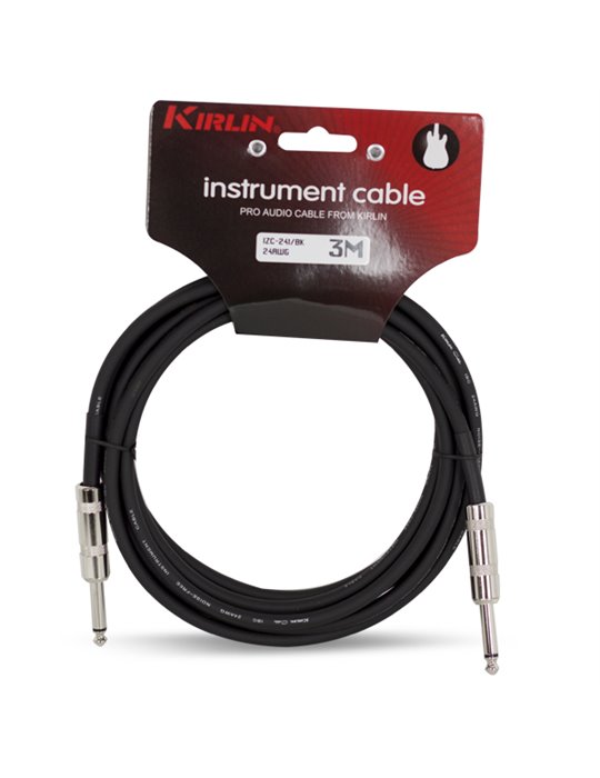 Cable Standart Instrumento Izc-241-3M Jack - Jack 24 Awg001 - Negro