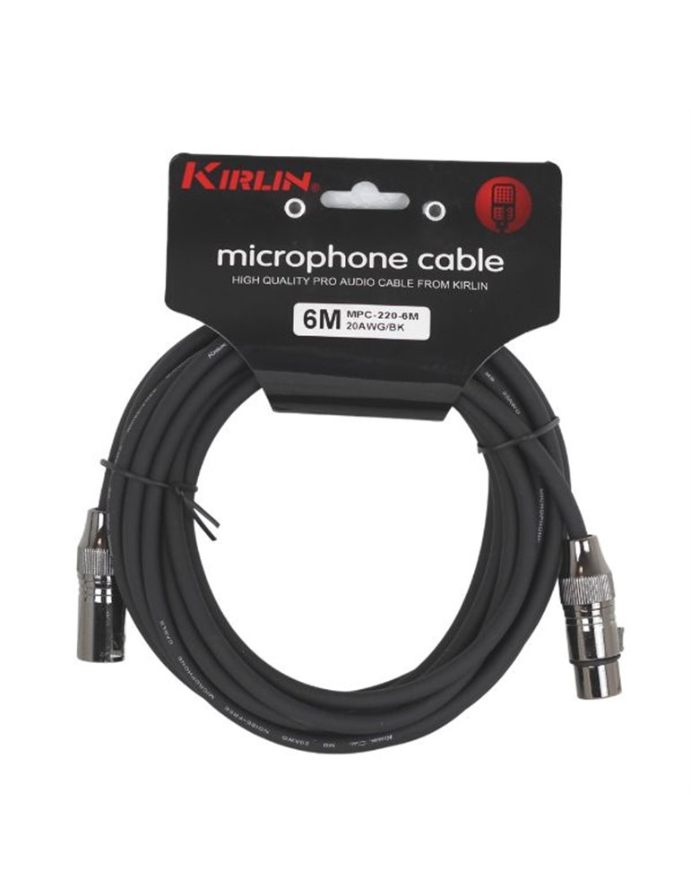 Cable Deluxe Micro Mpc-220-6M Xlr M - Xlr F 20 Awg001 - Negro