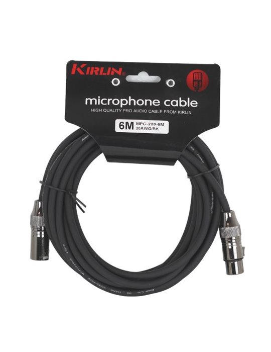 Cable Deluxe Micro Mpc-220-6M Xlr M - Xlr F 20 Awg001 - Negro