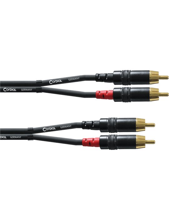 Cable de audio Rca/Rca doble 30cm