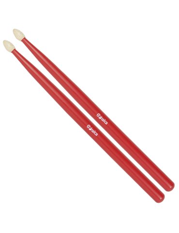 Baqueta Tambor Reglamento Par Ref. 02000152 - Gc0214 rojo pintado oscuro