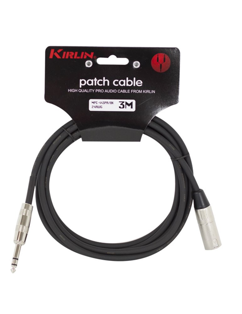 Cable Standart Micro Mpc-443Pr-6M Jack - Xlr M 24Awg001 - Negro