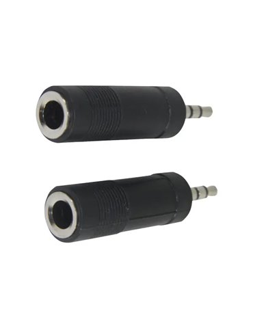 2612X2 Blister 1/4" Stereo F - 3.5mm Stereo M001 - Negro