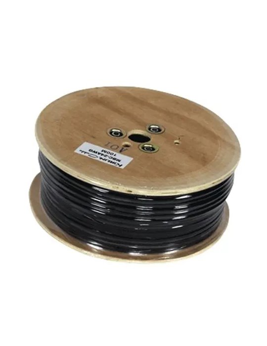 Bobina Cable Micro Mbc-24-100M 24Awg001 - Negro