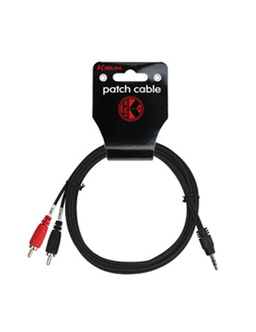 Cable Audio Ye-364-0.15mm Mini Jack M - 2 Rca001 - Negro