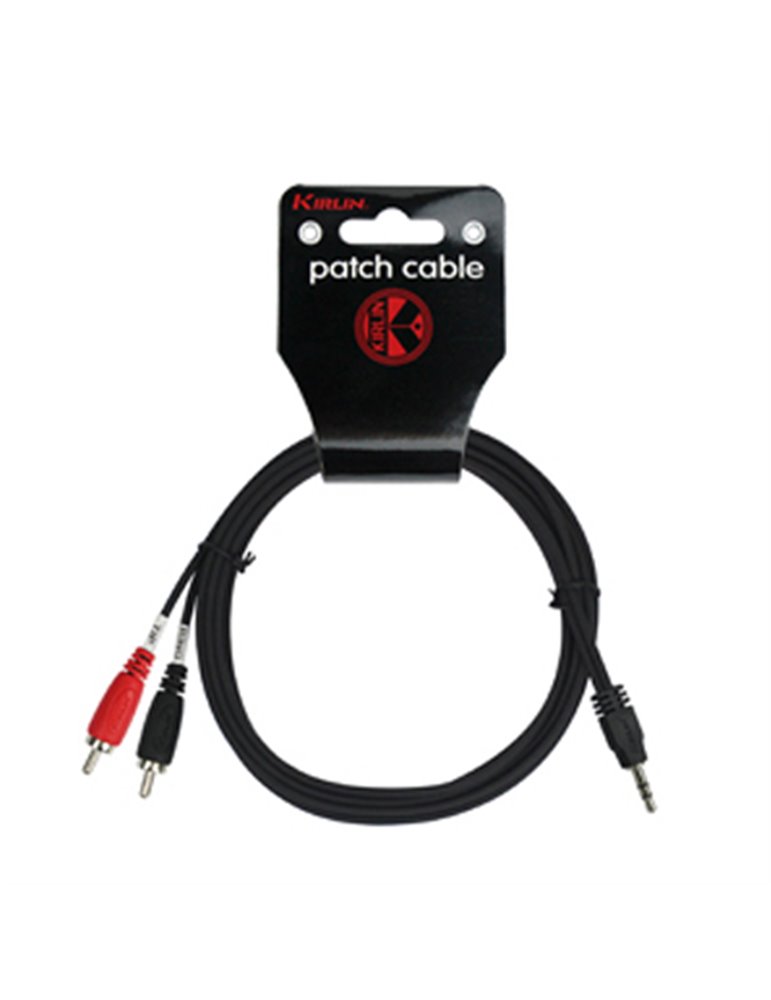 Cable Audio Ye-364-0.15mm Mini Jack M - 2 Rca001 - Negro