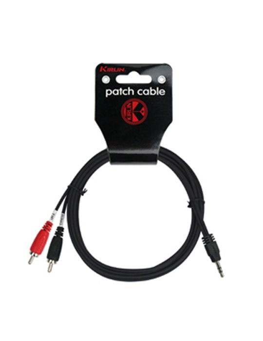 Cable Audio Ye-364-0.15mm Mini Jack M - 2 Rca001 - Negro
